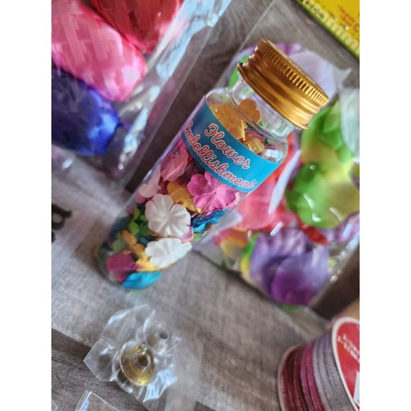 3D Lot Scrapbook Embellishments Ribbons Petals Feathers Flowers Retired NEW #49 - Picture 5 of 14